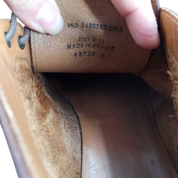 Frye Mens Paul Chukka Leather Brown Boots Shoes Size 8.5 Classic Work Distressed - Picture 10 of 13